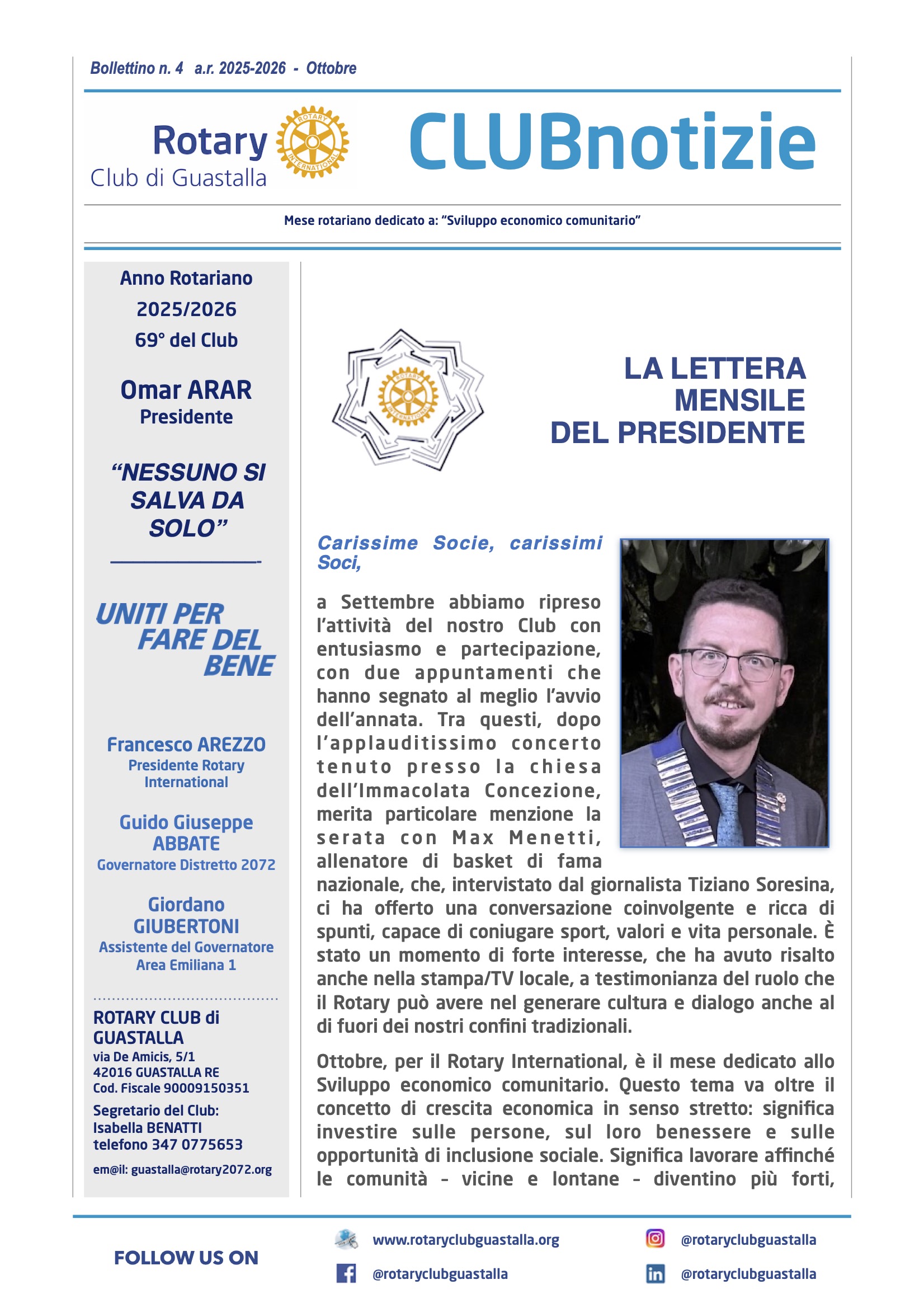 BOLLETTINO DI OTTOBRE 2025